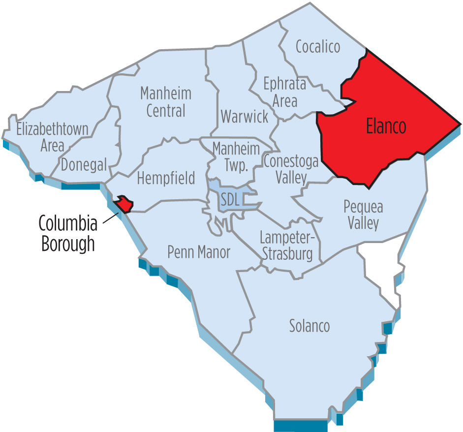 Columbia Elanco map
